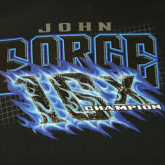 MENS BLACK JOHN FORCE 16X CHAMP T-SHIRT MEDIUM - Picture 2 of 5